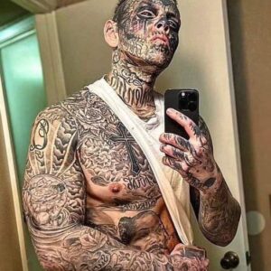 Man Spends k To Tattoo His Full Body And Eyeballs, But Wait Till You See What He Looked Like Before