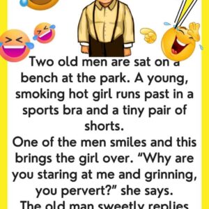 Old Men Sitting On A Bench…We’ve chuckled with tears   with this joke… YOU CAN READ ENTIRE JOKE IN THE FIRST COMMENT 