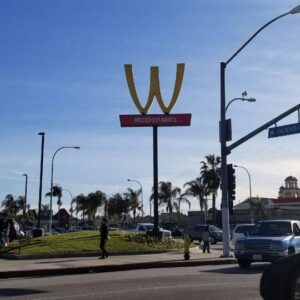 McDonald’s has turned its golden arches upside down to make an interesting statement.