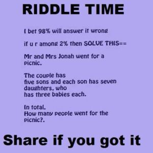 Time for a riddle! Share if you solved it.