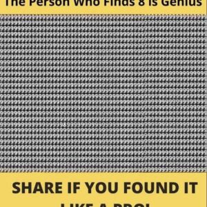 A genius is someone who finds 8.